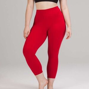 Lululemon Instill Tights ✨ 25” inseam • Dark Red • size 4